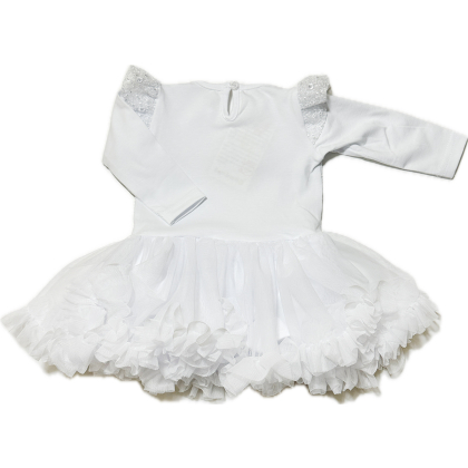 Body-sukienka bawełniana ANIOŁEK - Bambarillo - BIAŁA